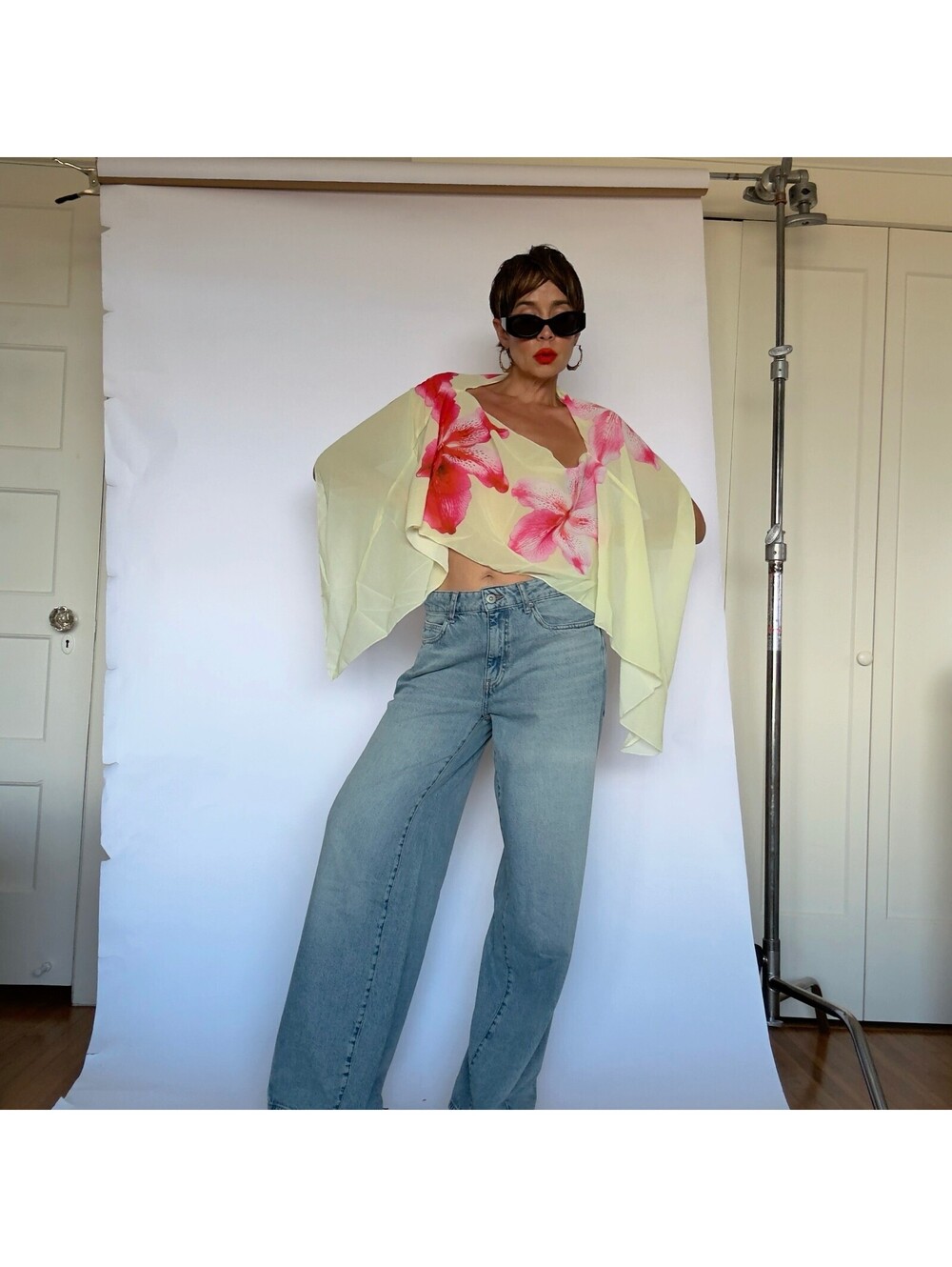 Sheer Poncho Top